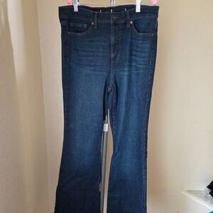 KDF Flare Bell Bottom Women's High Waisted Stretch Slimming Jeans